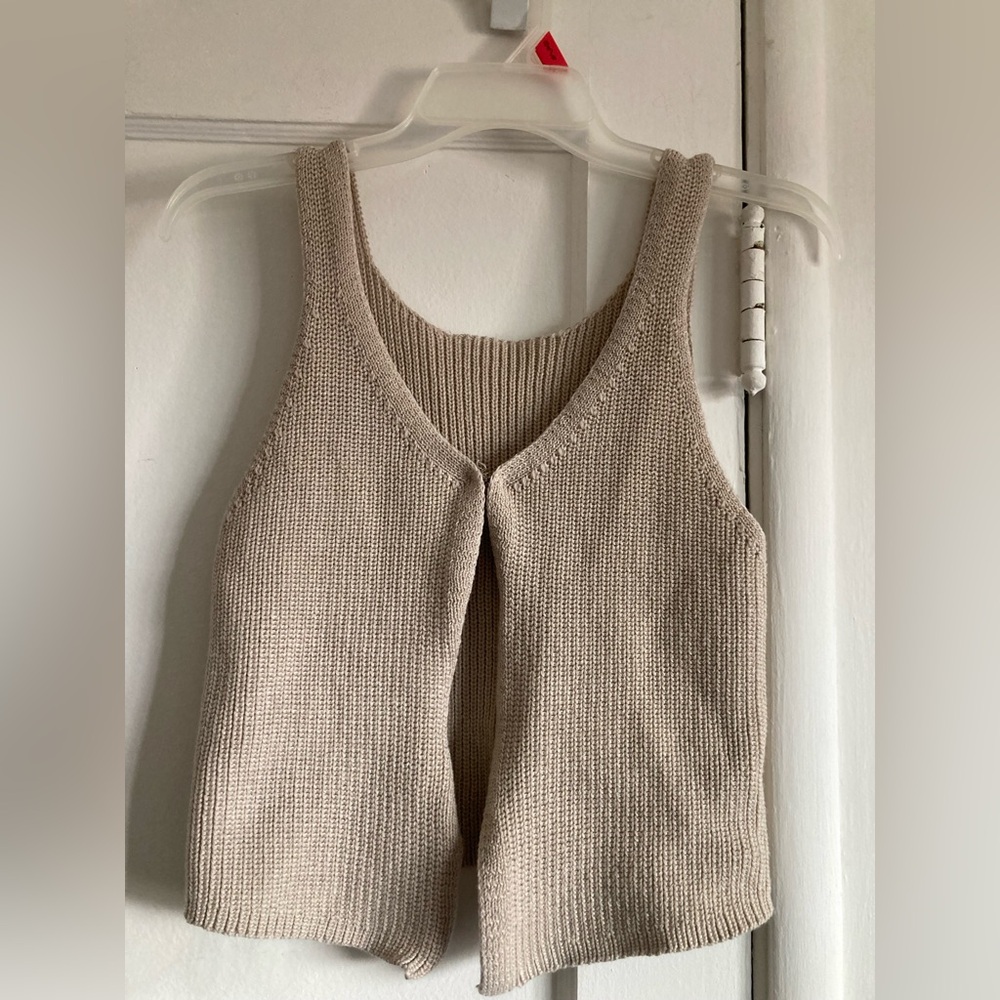 Commense Taupe Knit Top